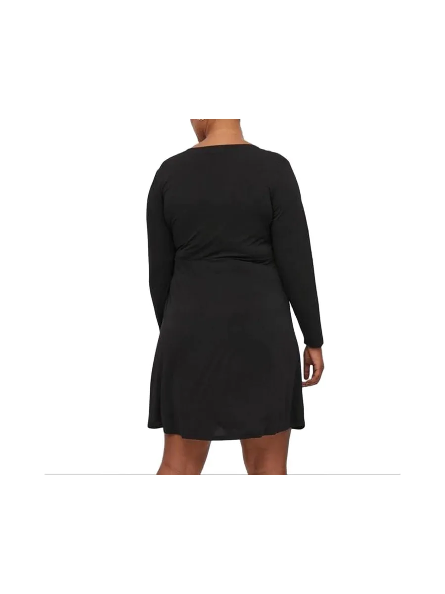 Robe Noire Femme Vila Evoked Borneo 3