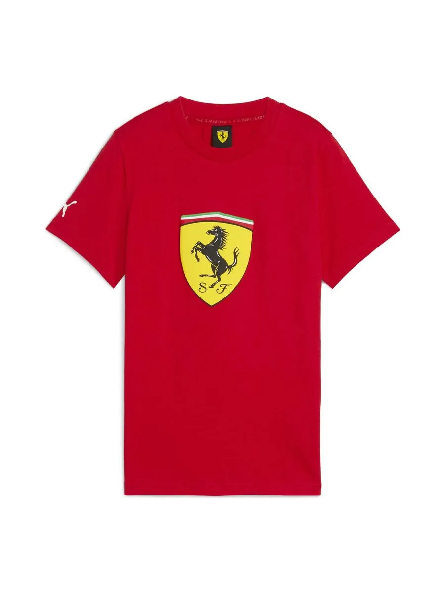 T-Shirt Rouge Garçon Puma Ferrari Kids Colored 2