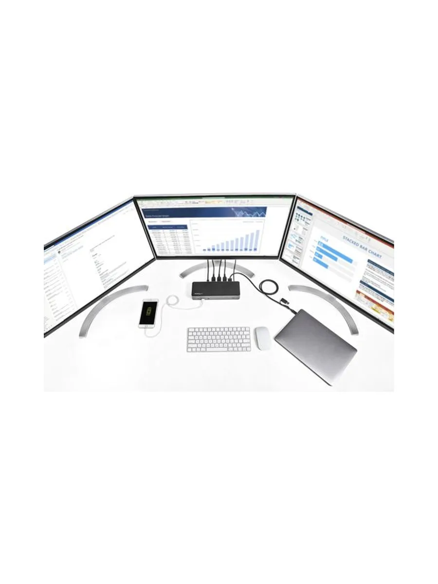 Hybrid USB-C USB-A Dock - Triple 4K 60Hz 13