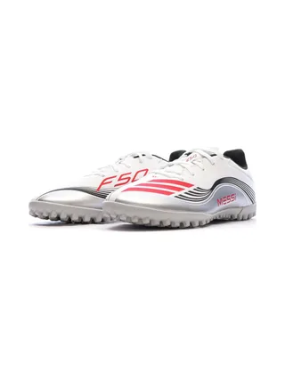 Chaussures de Foot Blanches Adidas F50 Messi Club TF 6