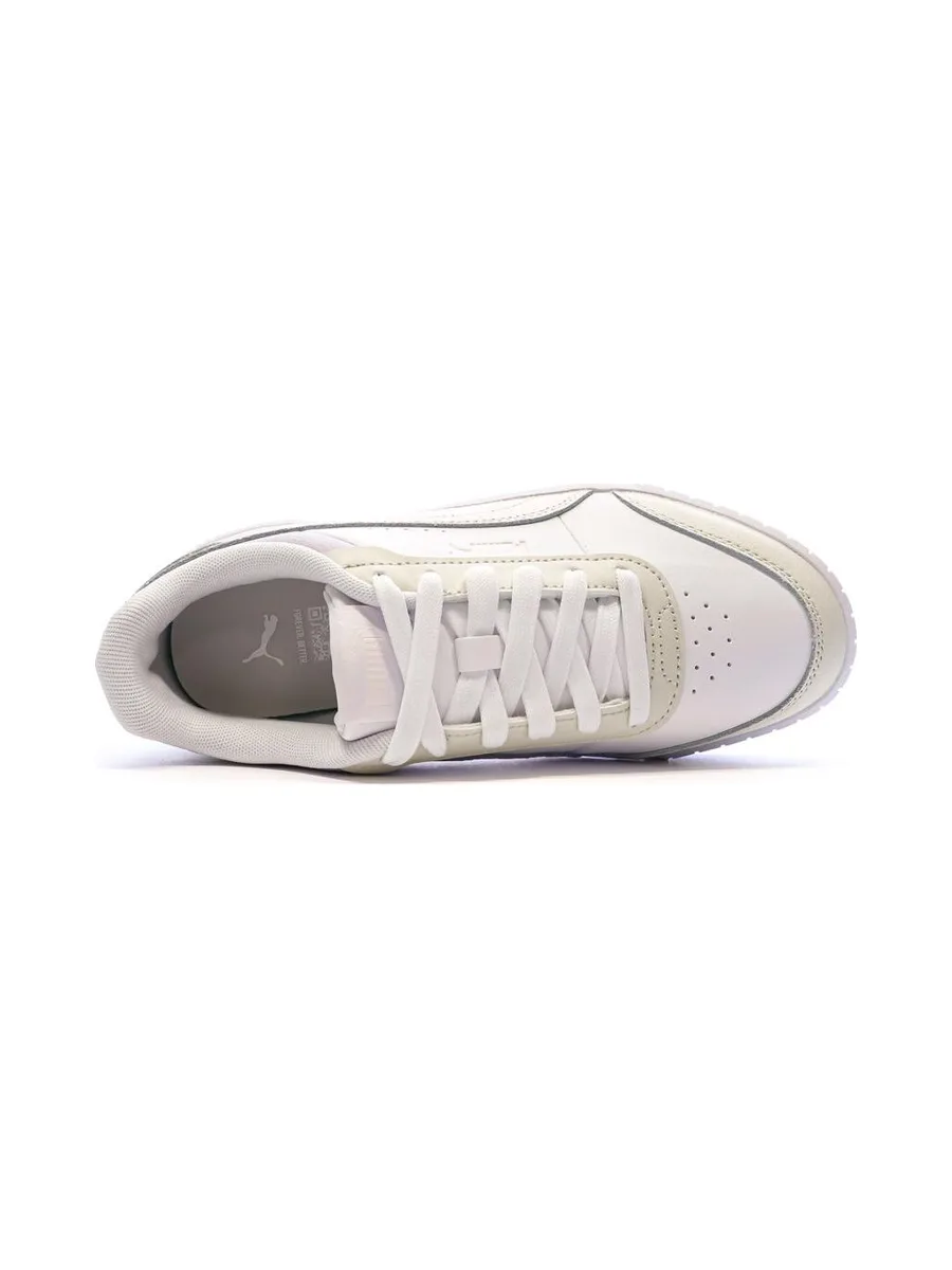 Baskets Blanches/Mauve Fille Puma Carina Mia 4