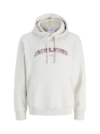 Sweat Gris Chiné/Bordeaux Homme Jack & Jones Javery 1