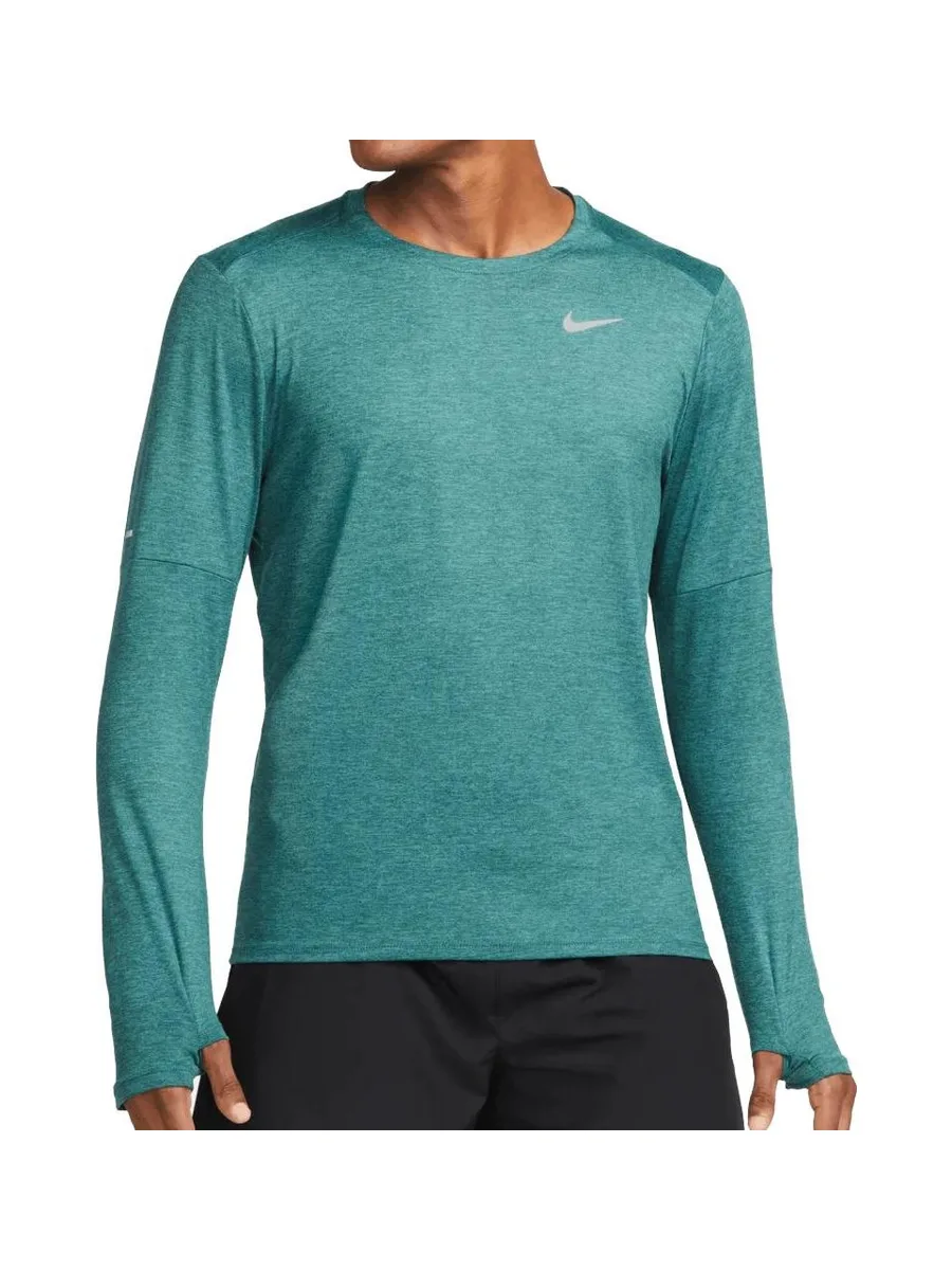 T-shirt Manches Longues Vert Homme Nike Elmnt Crew 1