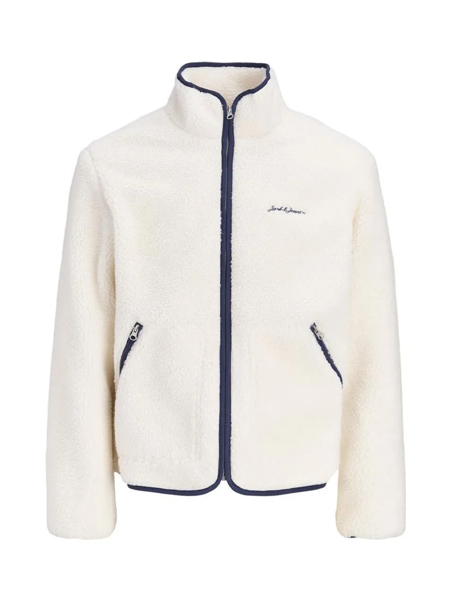 Veste Polaire Sherpa Écru Homme Jack & Jones Teddy 4