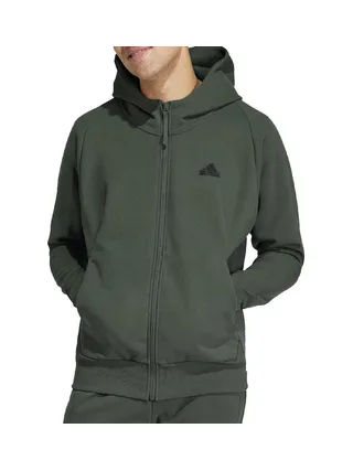 Sweat Zippé Kaki Homme Adidas IR5240 1