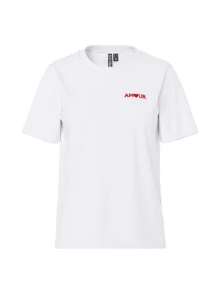 T-Shirt Blanc Femme Pieces Pcoda 1