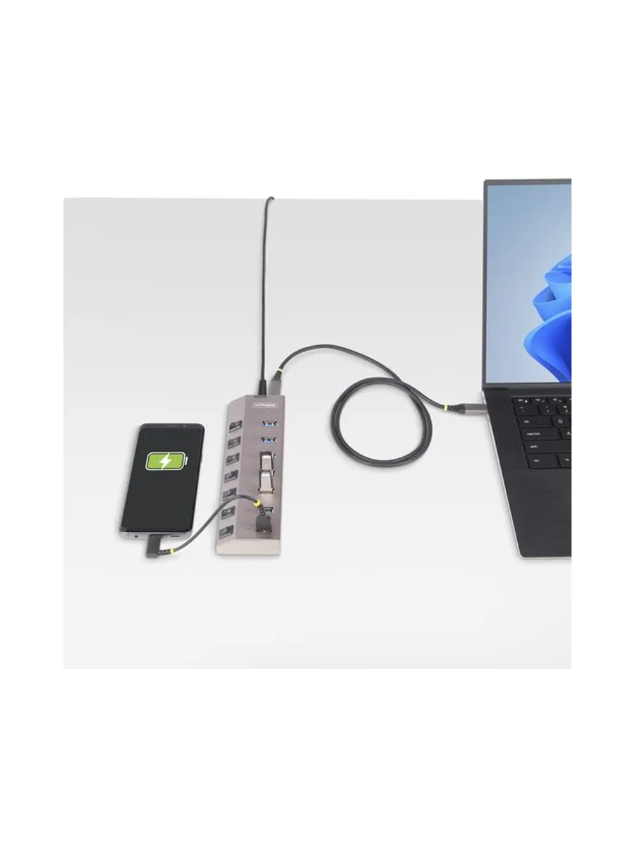 Startech 7-Port Self-Powered USB-C Hub 9