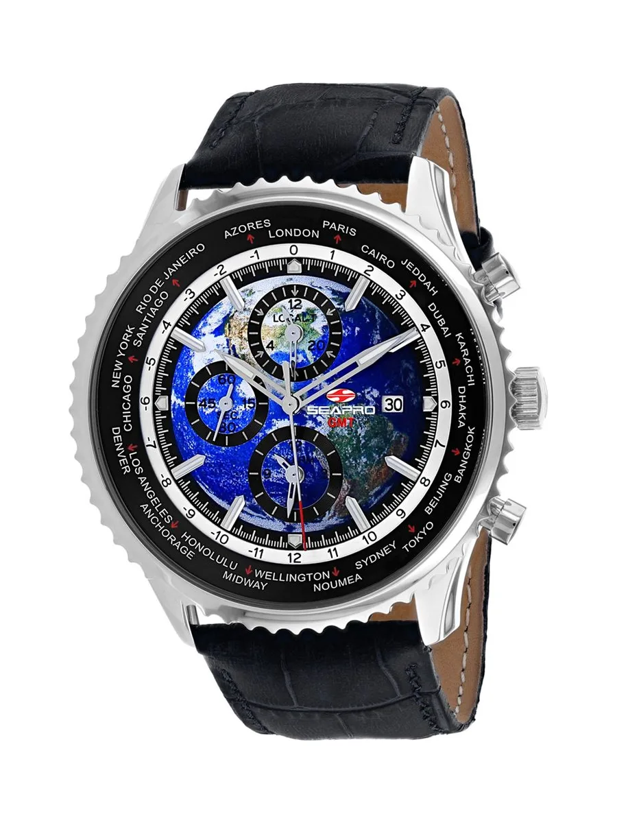 Seapro Men's Meridian World Timer GMT 1