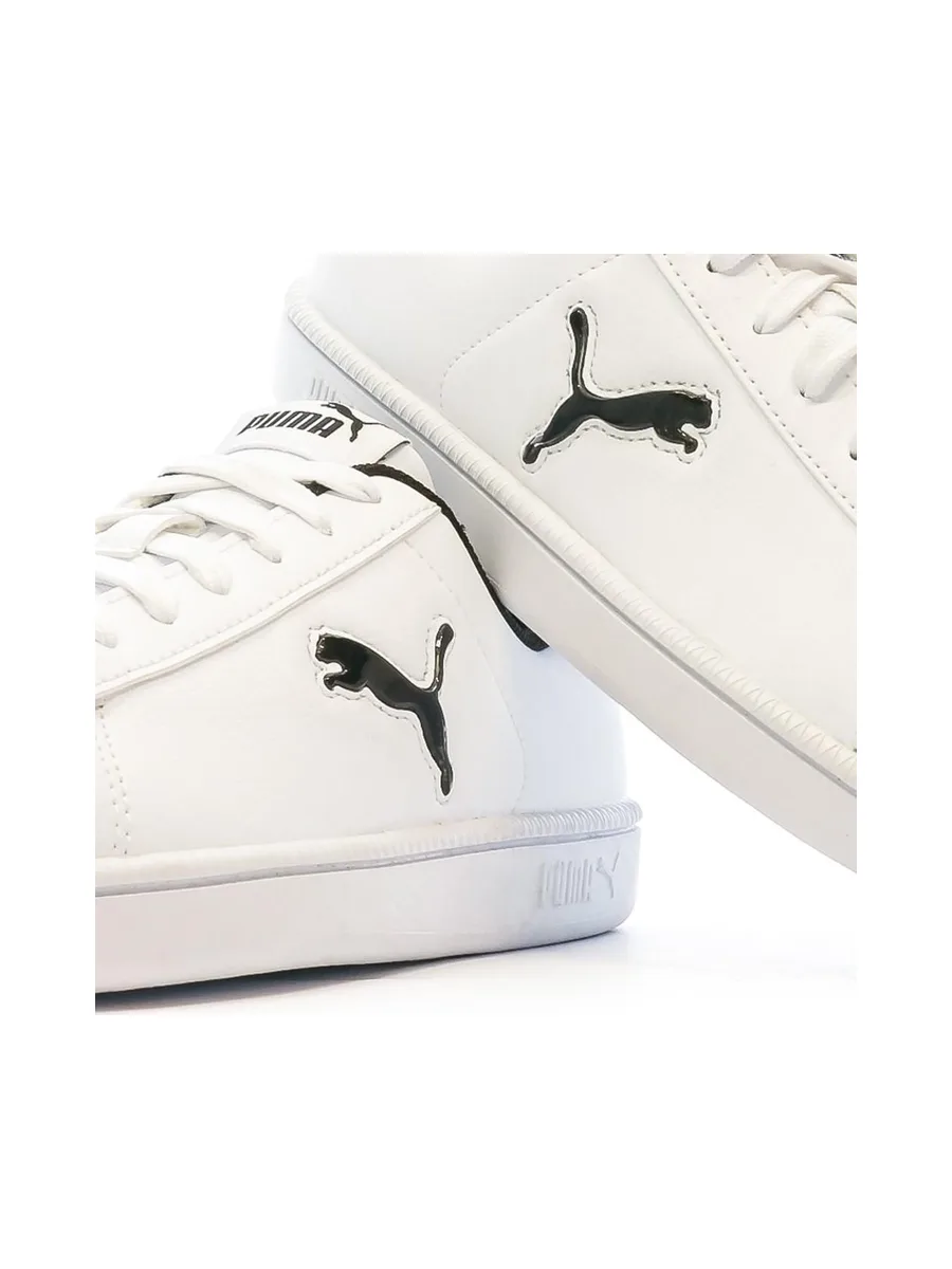 Baskets Blanches/Noires Garçon Puma Cat 8