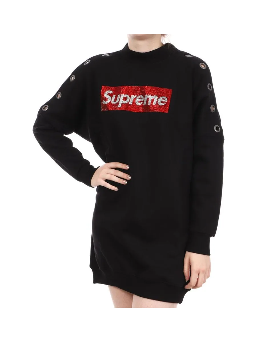 Robe Sweat Noire Femme Supreme Jessy 2