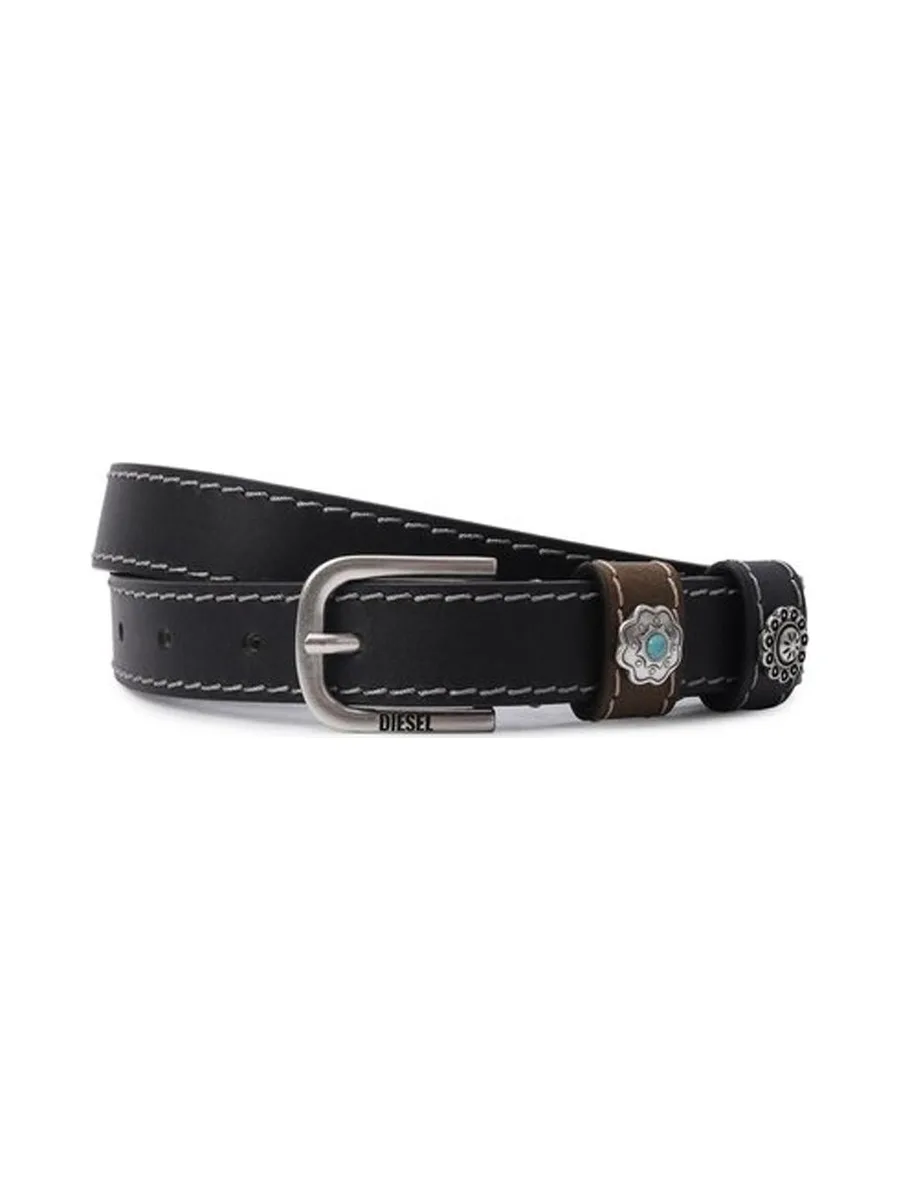 Ceinture Noire Femme Diesel B-texa Belt - T 2