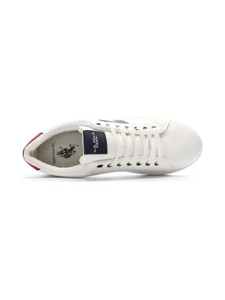 Baskets Blanches/Marines Homme US Polo ASSN Sneaker 4