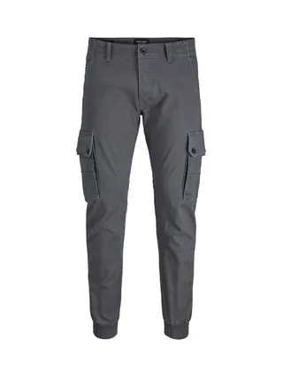 Pantalon Cargo Gris Homme Jack & Jones Warner 12167596 1