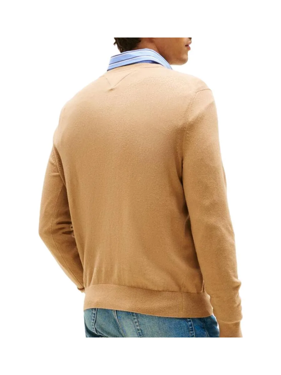 Pull Marron Homme Tommy Hilfiger Pima MW0MW28046 3