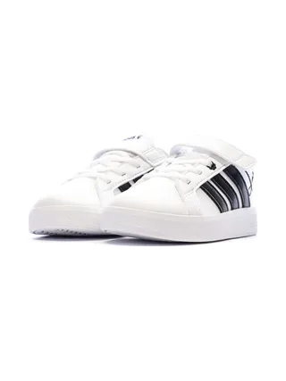 Baskets Blanche/Noir Fille Adidas Grand Court 3.0 Girls 6