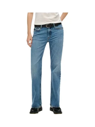 Jean Droit Bleu Femme Superdry Vintage Rise Slim Flare 1
