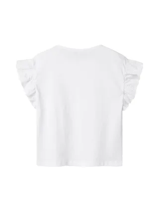 T-Shirt Blanc Fille Name it Rejaline 2