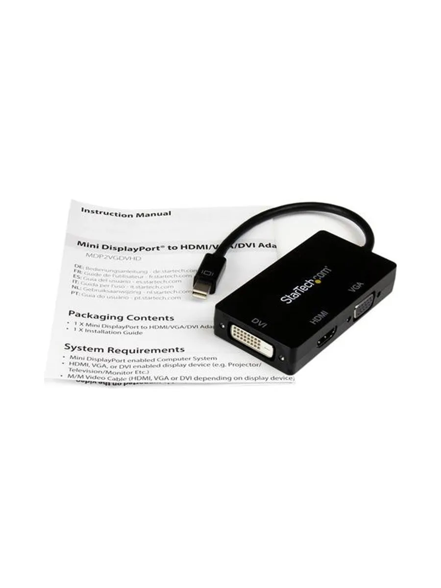 Mini DisplayPort to VGA DVI HDMI Adapter 7