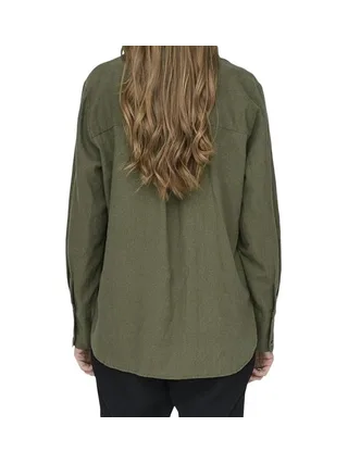 Chemise Kaki Femme JDY Linen 3