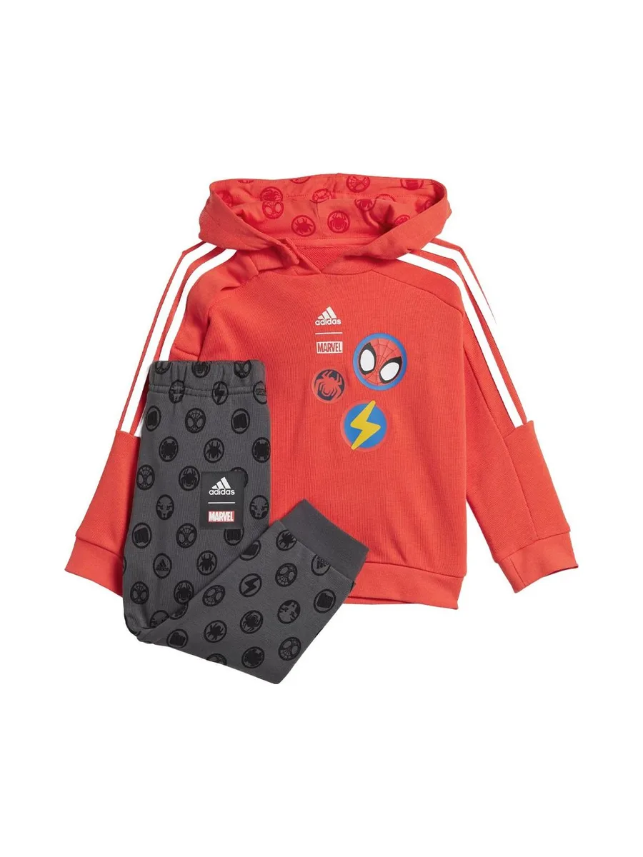Ensemble de survetement Rouge/Gris Garçon Adidas I Dy Sm Jog 1