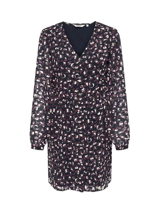 Robe Marine/Bordeaux Femme Only Button 1