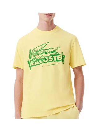 T-shirt Jaune Homme Lacoste TH0284 1