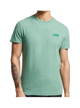 T-shirt Vert d'eau Homme Superdry Vintage Logo 1
