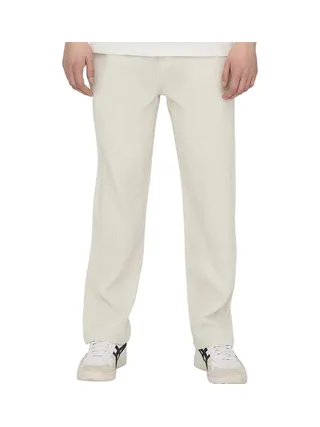Pantalon Fluide Gaz de coton Beige Homme Only & Sons Onssinus 0158 1