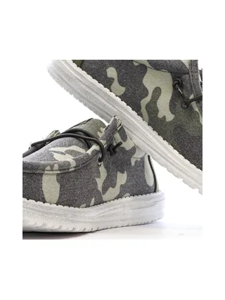 Chaussures Militaire Kaki Homme Hey Dude Camo 7