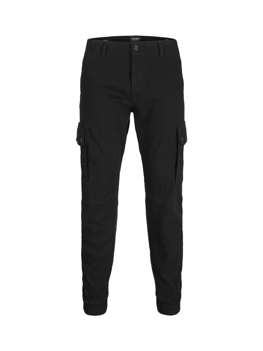 Pantalon Cargo Noir fluide Garçon Jack & Jones Paul 111 1
