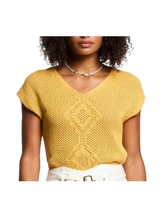 Pull Jaune Femme Morgan Mouni 1