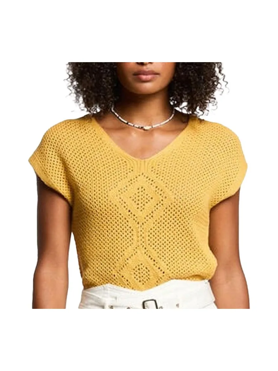 Pull Jaune Femme Morgan Mouni 2