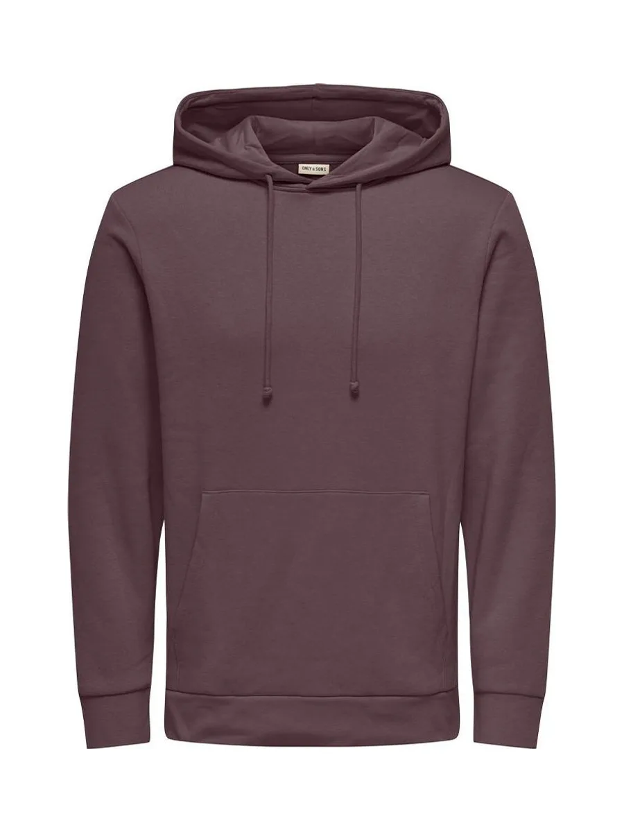 Sweat à capuche Prune Homme Only & Sons Hood 2