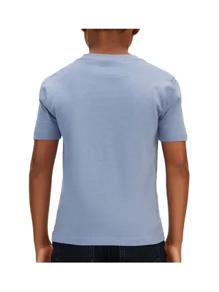 T-Shirt Bleu Garçon Calvin Klein Jeans Mono Mini Badge 2
