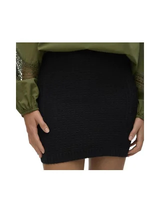 Jupe en Maille Noire Femme Vero Moda Omega 1