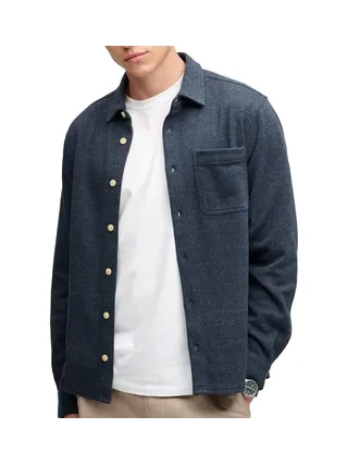 Surchemise Bleu Chiné Homme Superdry Twill 1