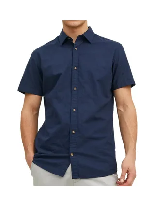 Chemisette Marine Homme Jack & Jones Summer 12254098 1