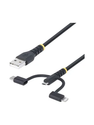 1m Rugged USB Multi Charging Cable 1