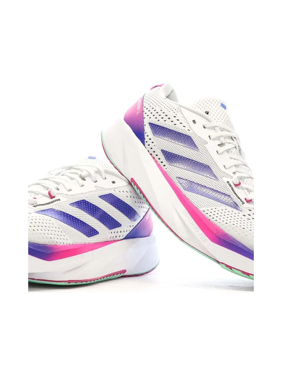 Chaussures de running Blanches Homme Adidas Adizero 8