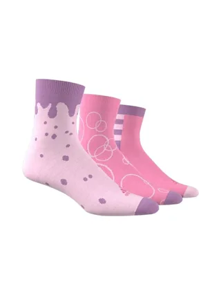 X3 Paires de Chaussettes Rose Fille Adidas Kids Grf 1