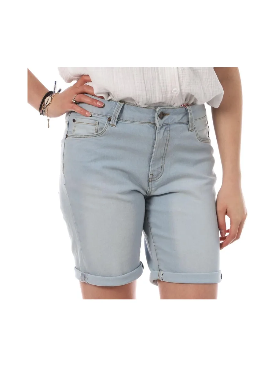 Bermudas en Jean Bleu Femme Lee Cooper Wopara 2