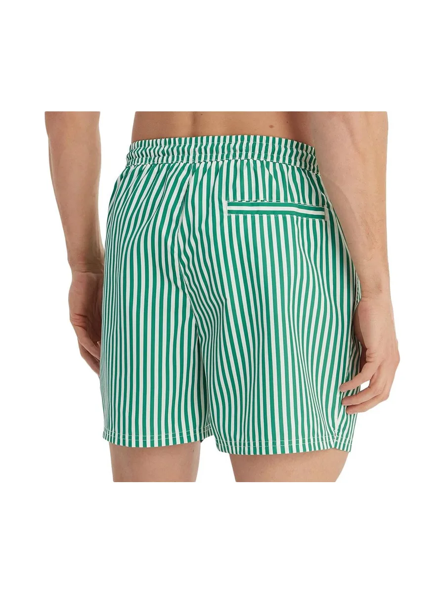 Short de bain Vert/Blanc Homme Calvin Klein Jeans Drawstrings 2