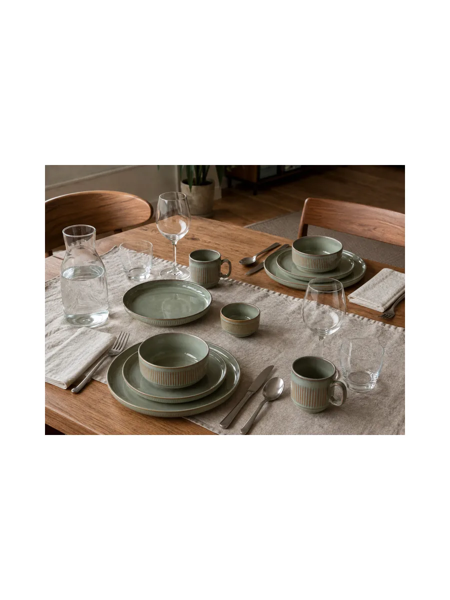 Assiette creuse Ø22,5cm - 6 pièces - collection REED - Forest 6