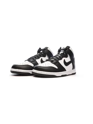 Baskets Blanches/Noires Homme Nike Dunk Hi 6
