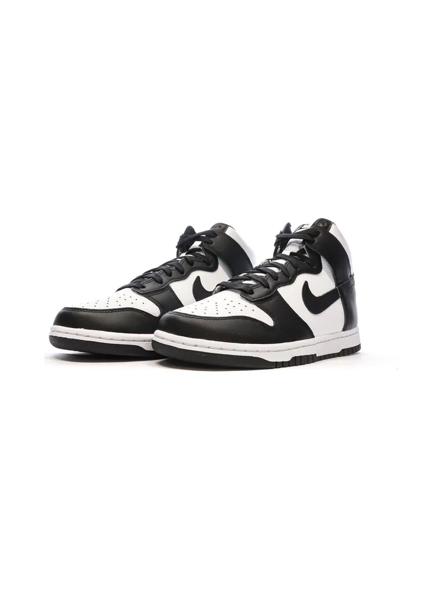 Baskets Blanches/Noires Homme Nike Dunk Hi 7
