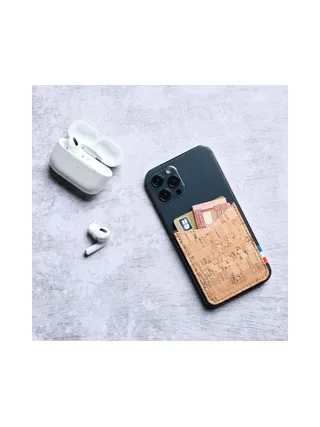 RAPH - Porte-cartes adhésif pour smartphone en liège - Naturel 37