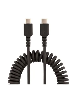 20in USB C Charging Cable Coiled M/M 4