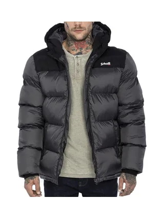 Doudoune Grise Homme Schott Utah 1