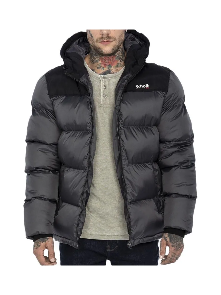Doudoune Grise Homme Schott Utah 1