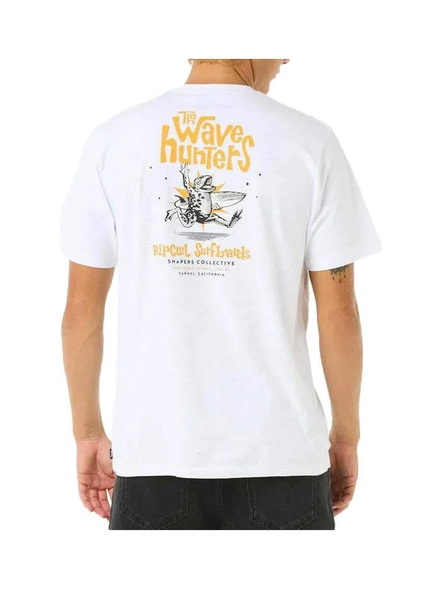 T-Shirt Blanc Homme Rip Curl Shaper Address 3